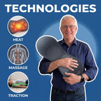 Aurenza Shop Triple Action Massager with rotating heads and ergonomic grip for effective muscle relief and relaxation.