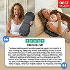Aurenza Shop Triple Action Massager with ergonomic handle and rotating heads for muscle relaxation and pain relief.
