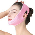 Aurenza V-Sculpt Cheek Lift & Slimming Strap shown on a person’s face, designed to enhance cheek lifting and facial slimming.