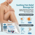 Herbal massage gel with ginger and extracts, Aurenza Shop, showing a jar of warming herbal massage gel with fresh herbs.