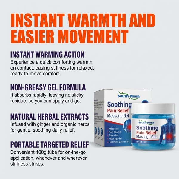 Aureza herbal warming massage gel with ginger and herbal extracts in a tube, ready for application.