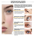 Aurenza Shop EyeGlow™ eye tightening solution in a sleek tube, designed to reduce puffiness and improve skin firmness around the eyes.