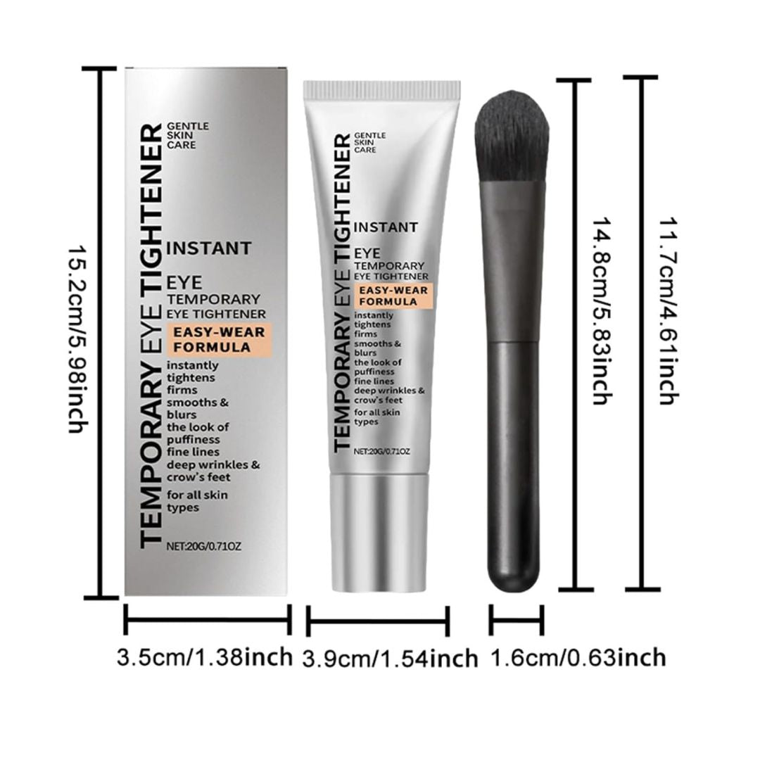 Aurenza Shop EyeGlow™ Eye Tightening Solution in a sleek container, designed to reduce eye area wrinkles and tighten skin.