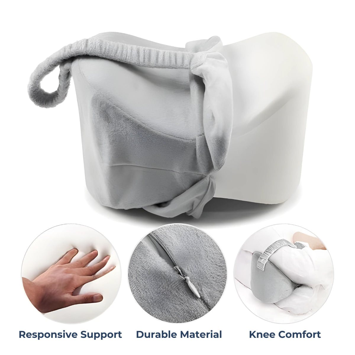 Aurenza Shop Align & Ease Leg Pillow showing a comfortable, contoured pillow designed for leg support and alignment.