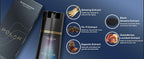 Polar Hair Care Instant Black Dye Shampoo in 200ml bottle, showing the sleek black packaging and product label.