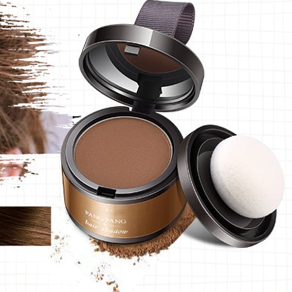 Aurenza Shop Kahuna Magic Root Cover Up in a compact container, designed for quick hair root touch-ups and color concealment.