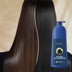Plant-based hair coloring cream from Aurenza Shop, natural formula in a white jar with green and purple accents.