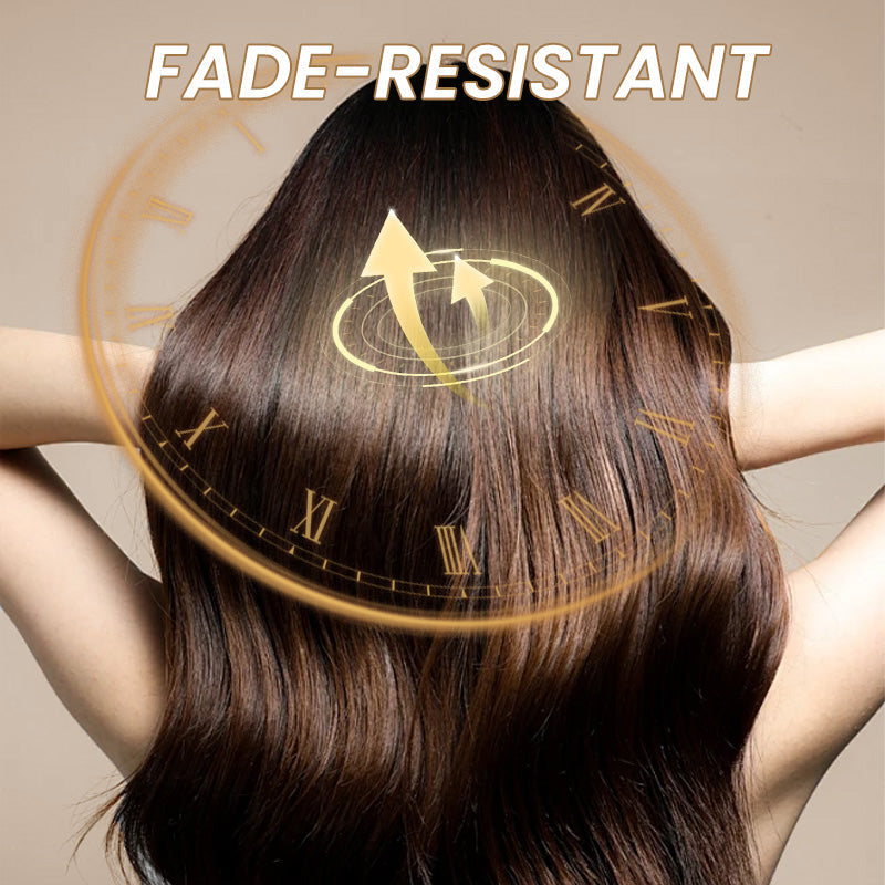 Aurenza Shop plant-based hair coloring cream in a sleek tube, featuring natural ingredients and vibrant hair color options.
