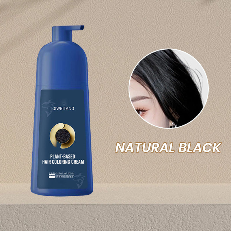 Aurenza Shop plant-based hair coloring cream in a sleek jar, designed for natural and vibrant hair color.