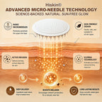 Aurenza Shop Wimaid® Sunless Tanning Microneedle Patch for a natural bronze glow, no UV or streaks, visible on skin.