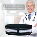 Aurenza Shop cervical relief belt shown wrapped around a person's neck, providing support and comfort for neck pain.