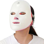 Aurenza Shop Kahuna Red Therapy Facial Mask massager with red LED lights and ergonomic handle for facial skincare treatments.