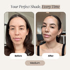 Aurenza Shop Color Changing Foundation Stick™️ shown with the stick open, displaying smooth, multi-tonal foundation in a sleek tube.