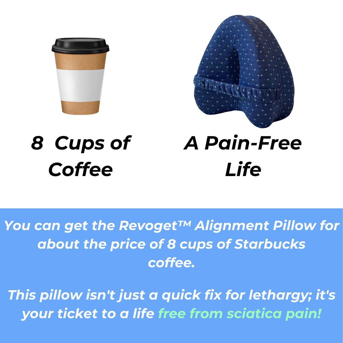 Aurenza Shop alignment pillow with ergonomic shape and soft fabric for proper neck and head support during sleep.