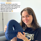 Aurenza Shop alignment pillow with ergonomic design, soft fabric cover, and contoured shape for comfort and proper spinal alignment.