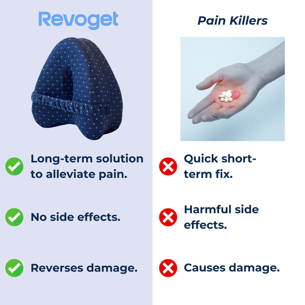 Aurenza Shop alignment pillow showing a soft, ergonomic cushion designed for neck and shoulder support during sleep.