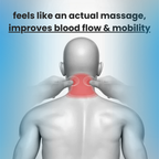 Aurenza Therava™ 3-in-1 Neck Massager providing a realistic massage experience to improve blood flow and mobility.