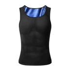 Men's slim fit Gynecomastia compression tank top by Aurenza Shop, showing the sleek design and smooth fabric fit.