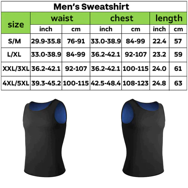 Aurenza MenSlimZ gynecomastia compression tank top shown on a mannequin, designed to shape and provide support for men.