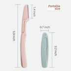 Aurenza Shop eyebrow and face razor set with two precision razors for grooming and facial hair removal.