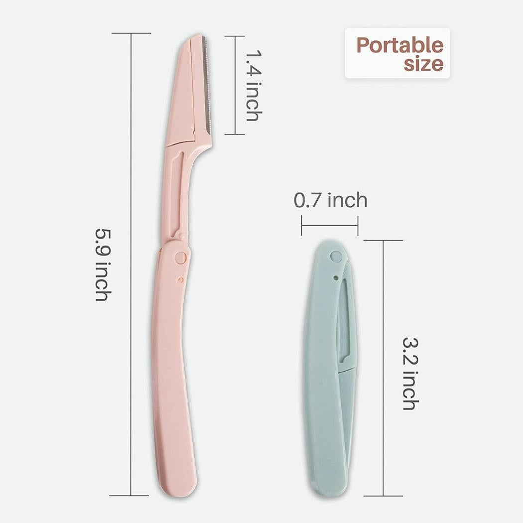 Aurenza Shop eyebrow and face razor set with two precision razors for grooming and facial hair removal.