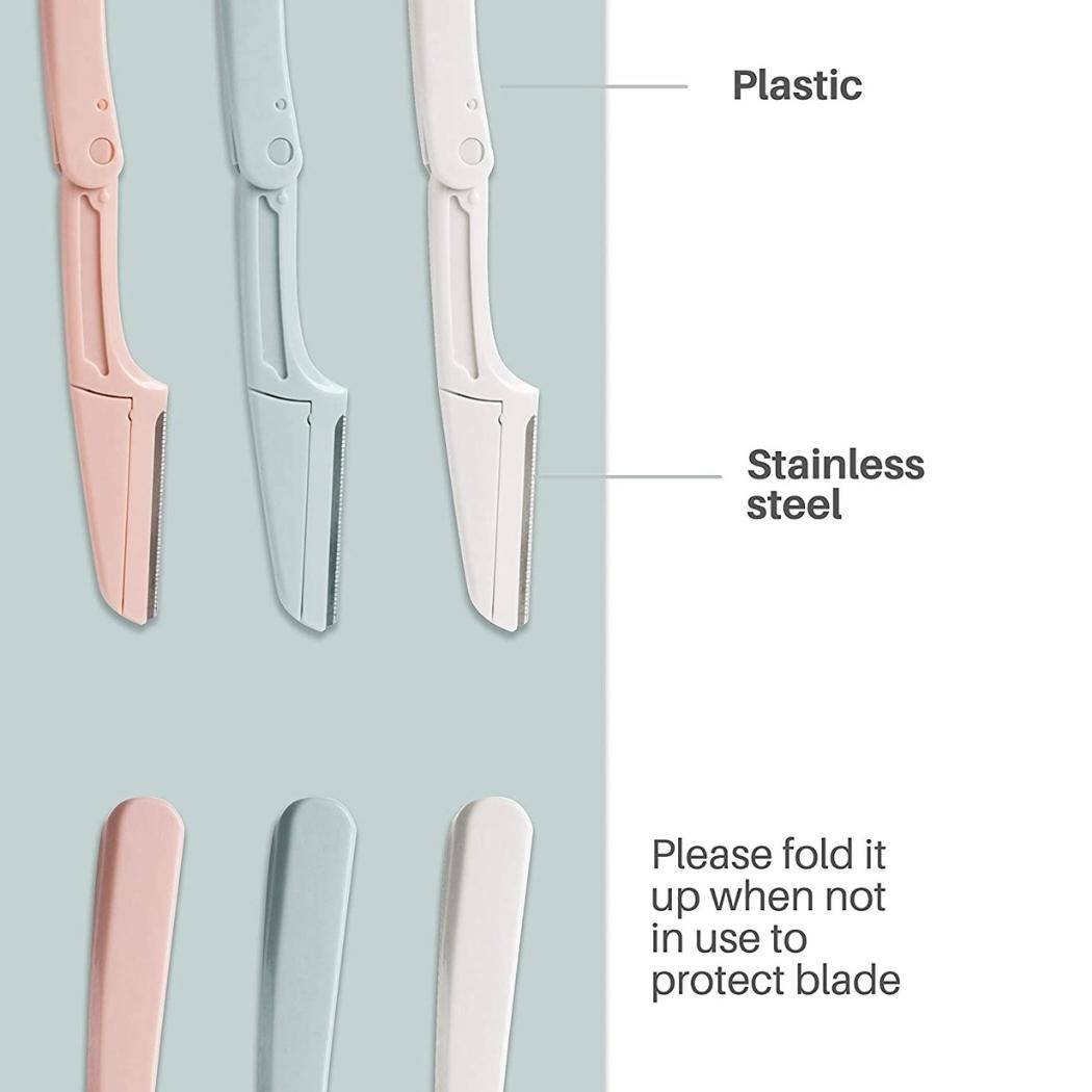Aurenza Shop eyebrow and face razor with a sleek handle and sharp blades for precise hair removal and grooming.