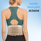 Aurenza Therava™ Press Belt in black with adjustable strap and padded support, designed for therapeutic compression.