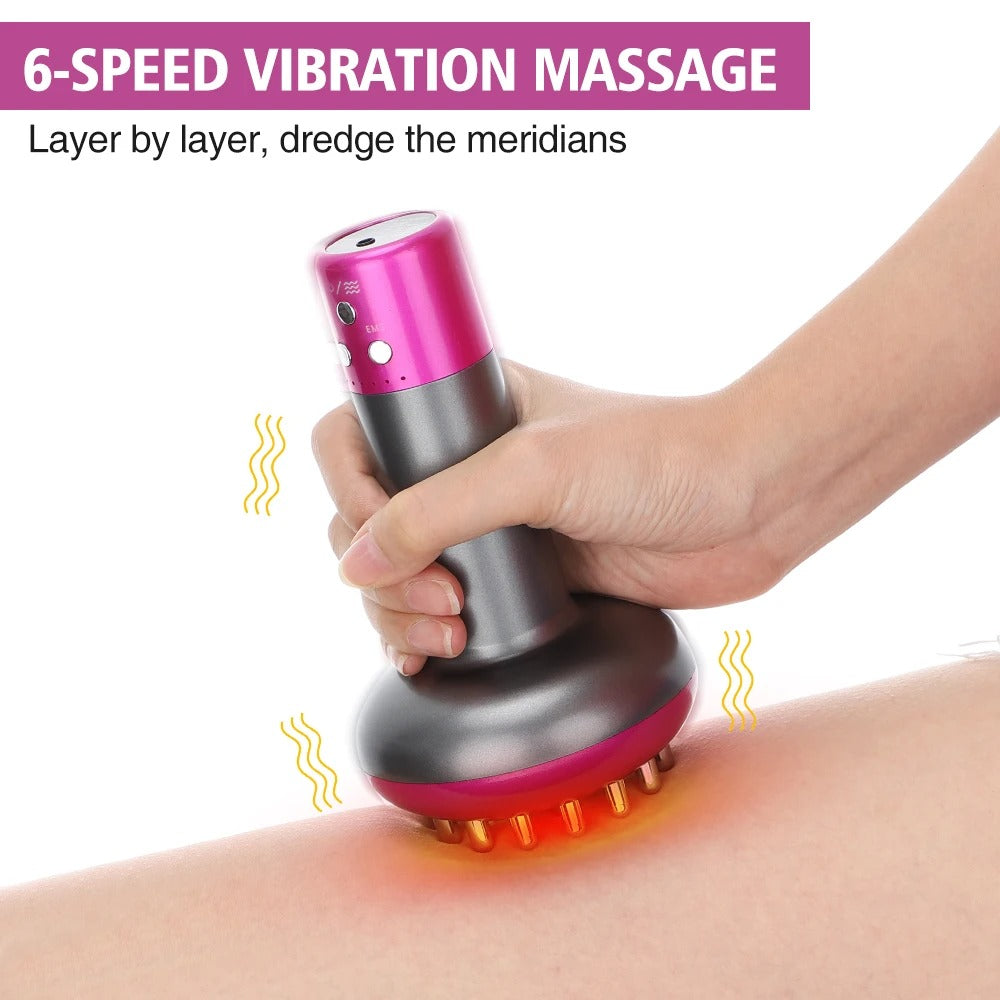 Aurenza Shop electric lymphatic drainage machine with control panel and electrode pads for lymphatic massage therapy.