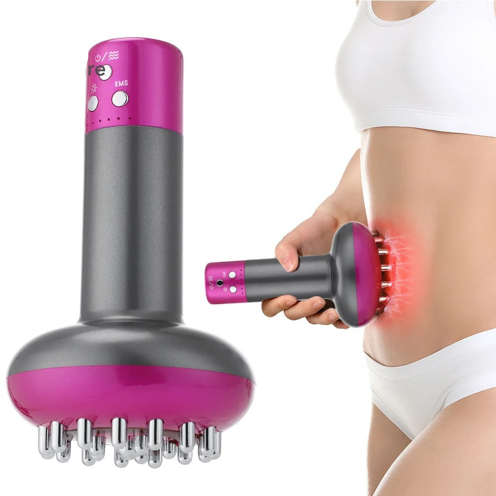 Aurenza Shop electric lymphatic drainage machine with control panel and connected electrodes for lymphatic therapy treatment.