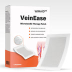 A skin VeinEase Microneedle Therapy Patch by Aurenza Shop applied to the skin for vein treatment.