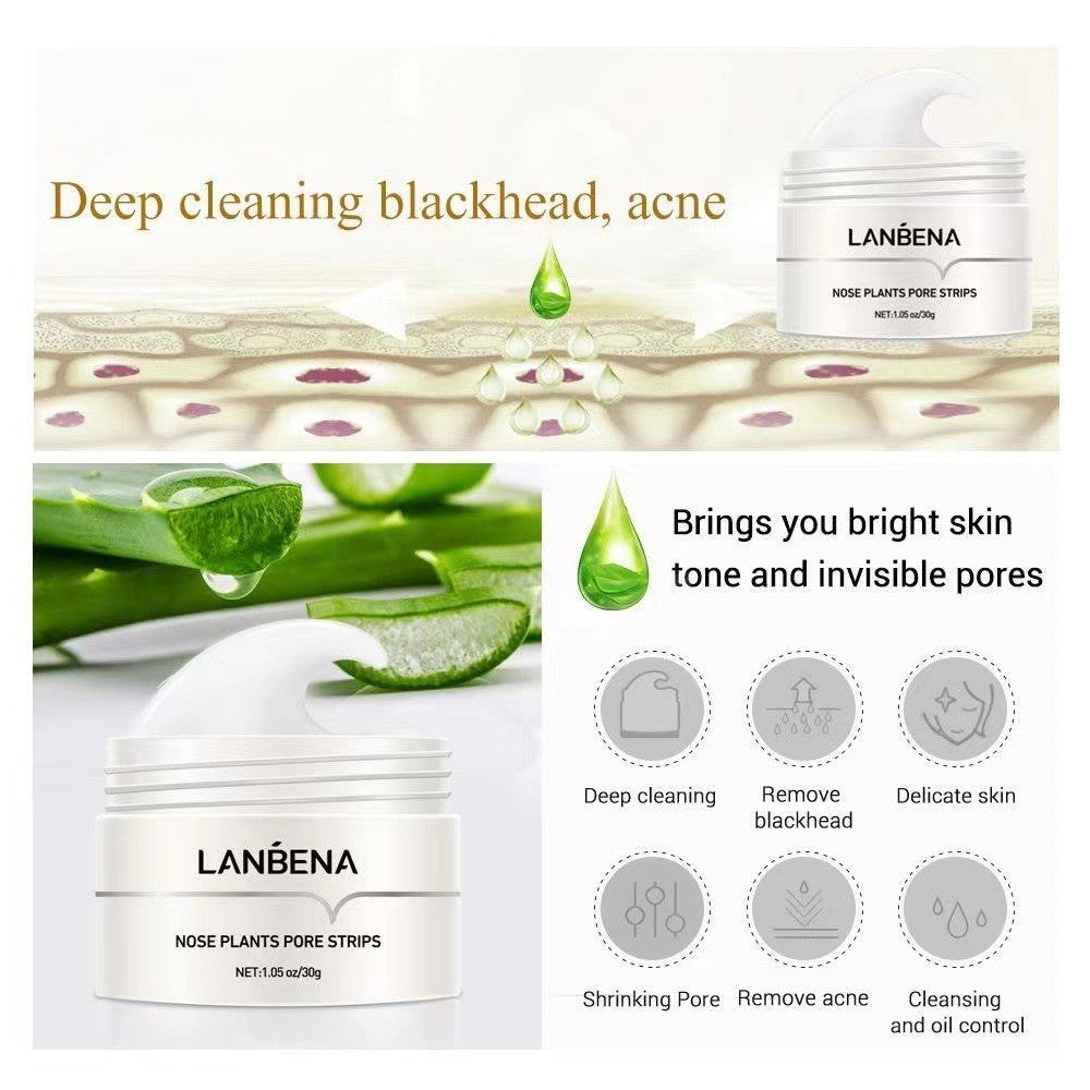 Aurenza Shop Nose Plants Pore Strips for skincare, showing the strips designed to remove blackheads and impurities from the nose.
