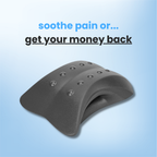 Black Therava™ 4-in-1 back and neck stretcher by Aurenza Shop, showing its ergonomic design for spinal relief and relaxation.