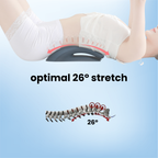Black Therava™ 4-in-1 back and neck stretcher by Aurenza Shop shown on a white background.