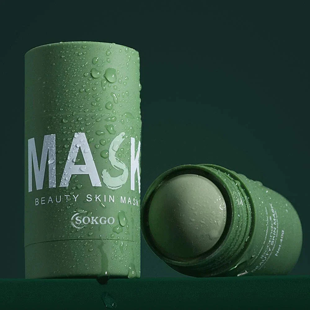 ( BUY 1 GET 2)Green Tea Purifying Clay Face Mask Oil Control Blackhead Remover