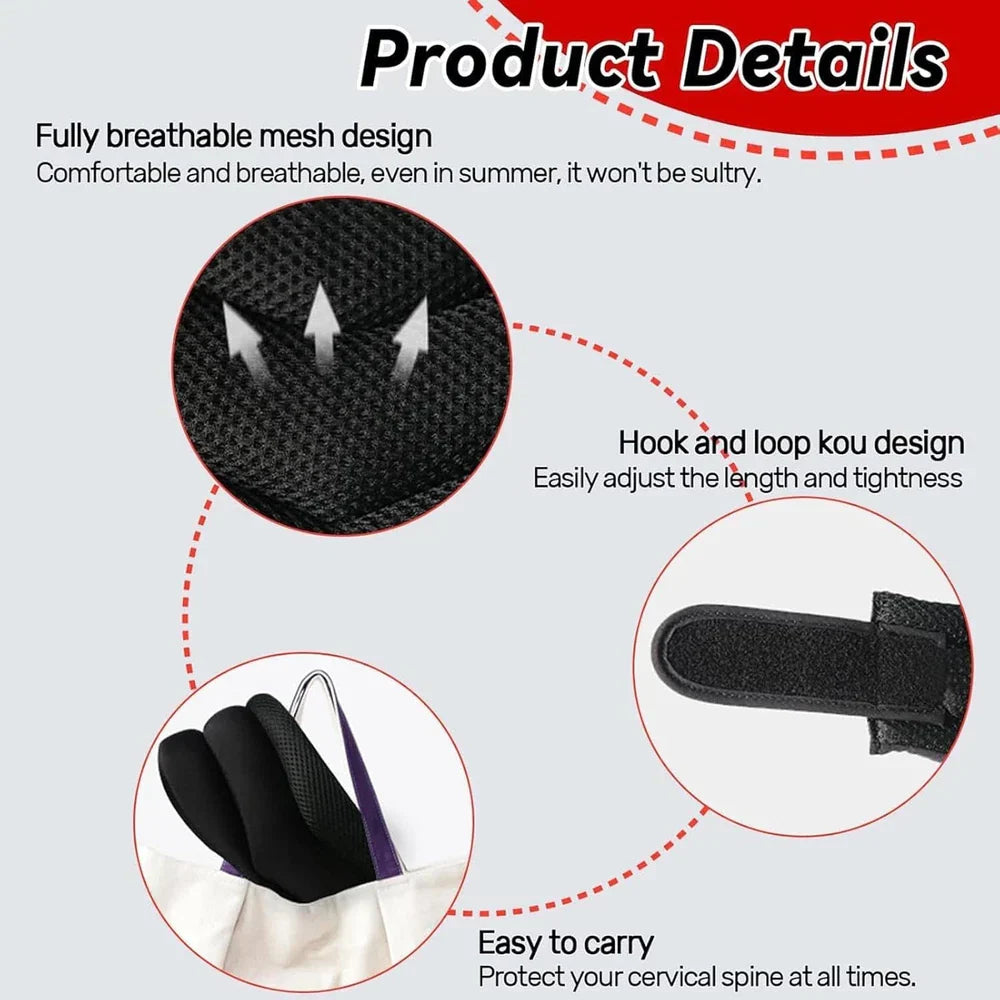 Neck Support Pillow for Ergonomic Snoring Relief, Adjustable Cervical Al