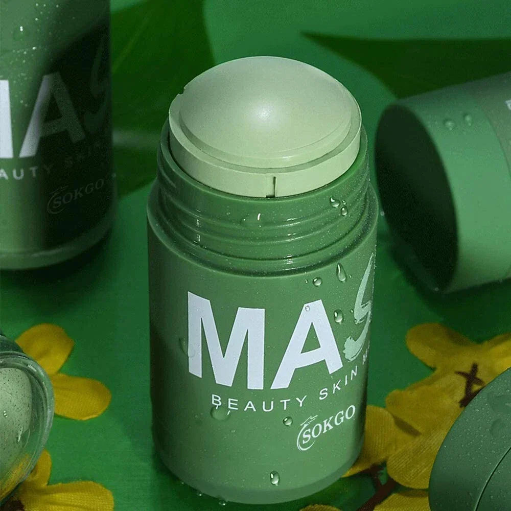 ( BUY 1 GET 2)Green Tea Purifying Clay Face Mask Oil Control Blackhead Remover