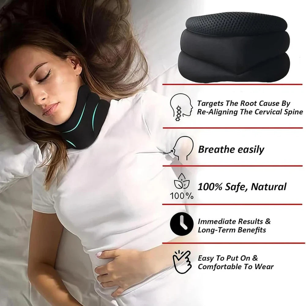Neck Support Pillow for Ergonomic Snoring Relief, Adjustable Cervical Al