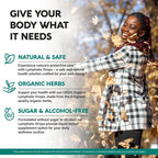 USDA Organic Lymphatic Drainage Supplement - Echinacea | Elderberry | Dandelion