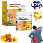 Serenza bee venom joint pain relief cream in a white tube, suitable for men and women, for joint and bone treatment.