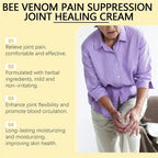 Serenzza bee venom joint pain relief cream jar with label, designed for joint and bone treatment for men and women