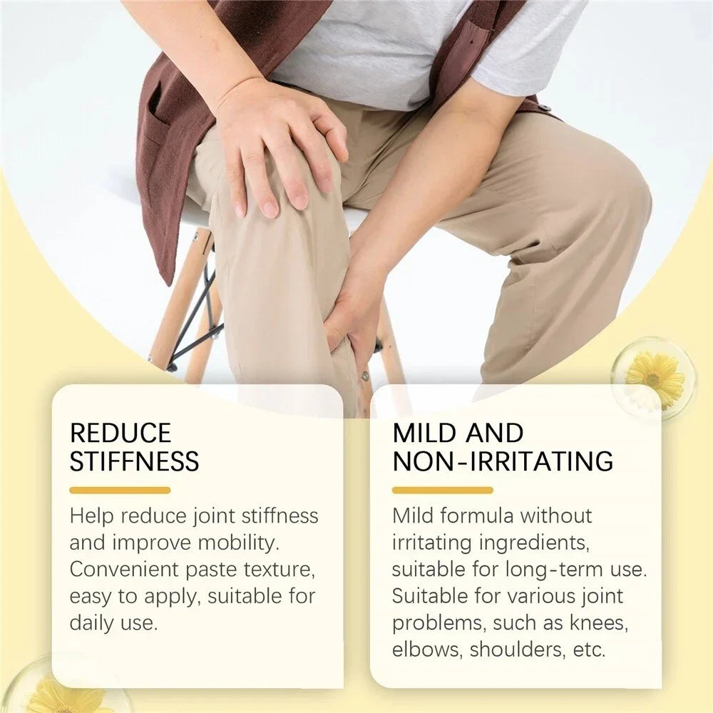 Serenzza bee venom joint pain relief cream jar with label, designed for joint and bone treatment for men and women.