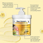 Serenzza bee venom joint pain relief cream tube with label, designed for joint and bone pain relief for men and women.