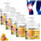 Serenza Bee Venom Joint Pain Relief Cream jar with label, designed for joint and bone pain relief for men and women.