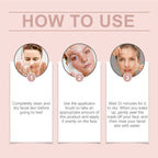 Serenzza Collagen Overnight Peel-Off Facial Mask showing a clear, gel-like mask with a smooth texture for skin renewal and hydration.