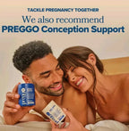 Serenzza Preggo Sperm Health Capsules for Men, 60 vegan caps, showing the supplement bottle with capsules and label.
