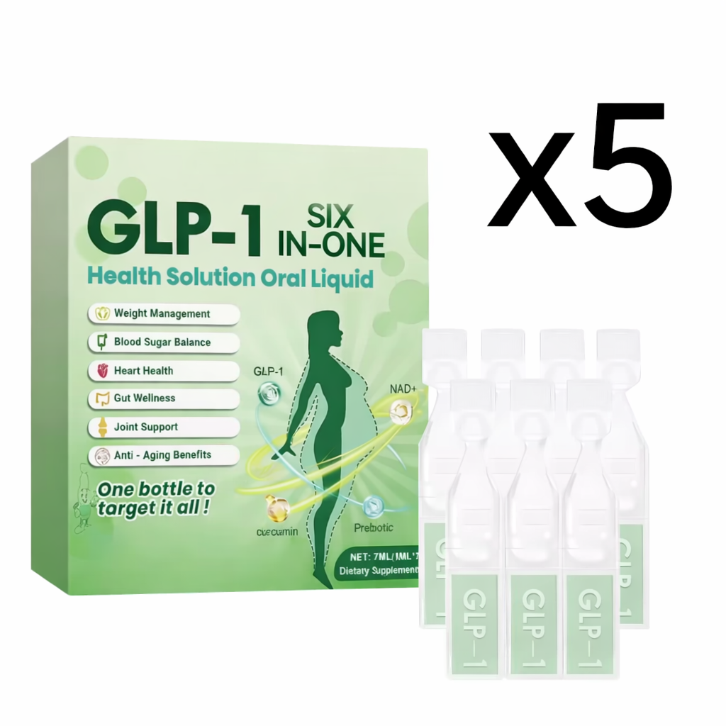 Serenzza Glp-1 Moringa Diet Drops in 7 small bottles, designed to boost metabolism and support gut health.