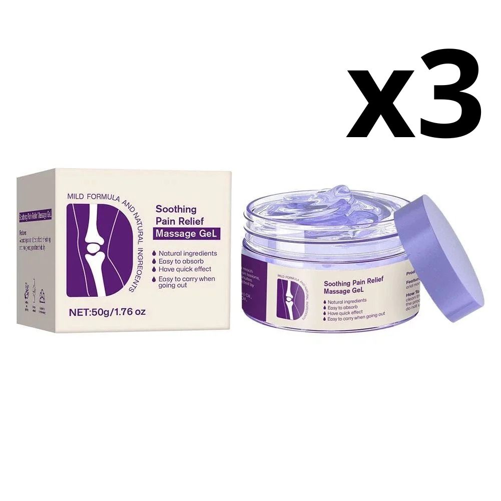 Serenza Kreain Joint Pain Gel with soothing, fast-acting formula for joint relief, shown in a tube with a massage application.