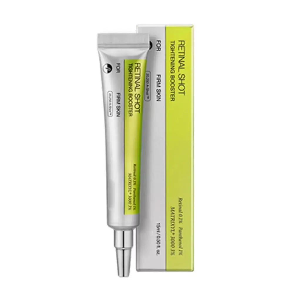Serenzza Korean Retinol Eye Cream with exfoliating and moisturizing formula to brighten skin and reduce pore appearance.