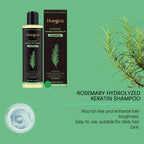 Serenza Hoegoa Rosemary Hair Shampoo with natural ingredients, adds volume, thickens, strengthens, and controls oil for healthy hair.