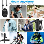 Serenzza Mini Body Camera Helmet Handlebar mount for motorcycle, full HD sports action camera with Wi-Fi and long-lasting battery